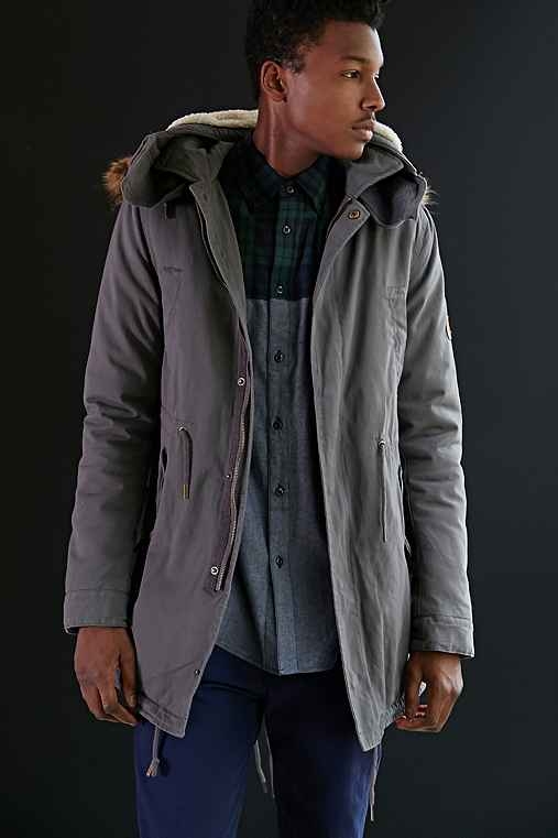 Native Youth Sherpa Long Fishtail Parka Jacket