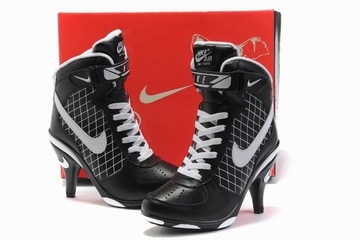 Nike Air Force 1 Heels Black/ White