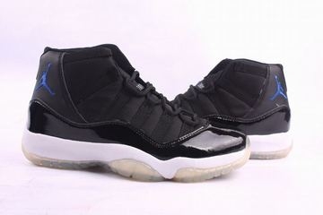 Nike Air Jordan 11 Retro Black/White/Blue Men's 