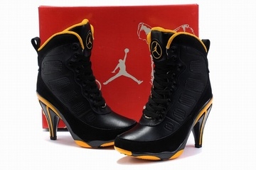 Nike Air Jordan IX 9 Heels Black/Yellow 