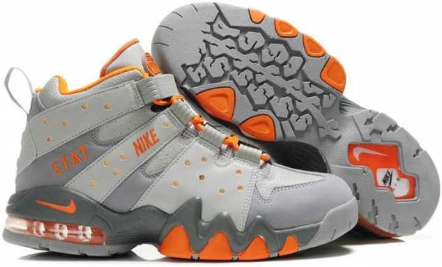 Nike Air Max2 CB 94 Charles Barkley Shoes Gray/Orange Sport
