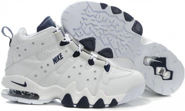Nike Air Max2 CB 94 Charles Barkley Shoes White Dark Blue Sport