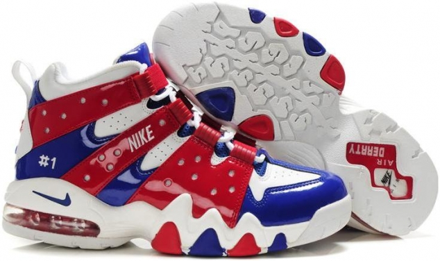 Nike Air Max2 CB 94 Charles Barkley Shoes White/Red/Blue Sport