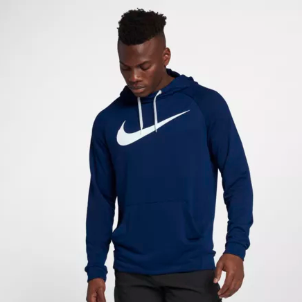 blue nike dri fit hoodie