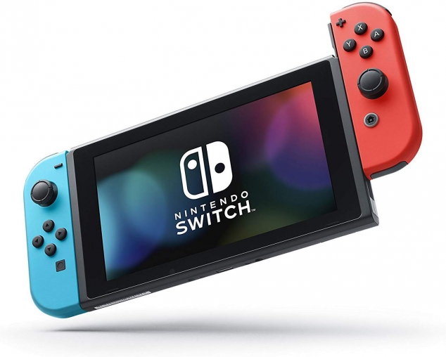 Nintendo Switch with Neon Red and Neon Blue Joy-Cons - Image 2