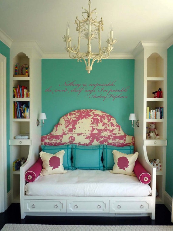 Nothing is Impossible' Audrey Hepburn Quote Wall Decal