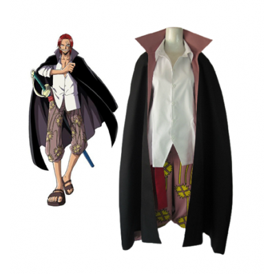 One Piece "Red-Haired" Shanks Two Years Latter Cosplay Costume