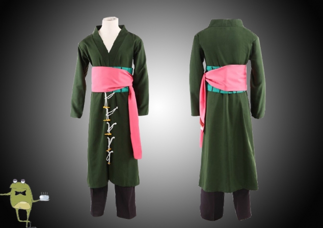 One Piece Roronoa Zoro Cosplay Costume Outfit 2 Years Later