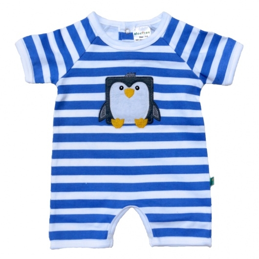 organic cotton penguin onesie