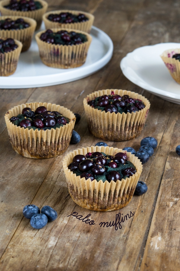 Paleo Blueberry Muffins (Gluten Free Grain Free)
