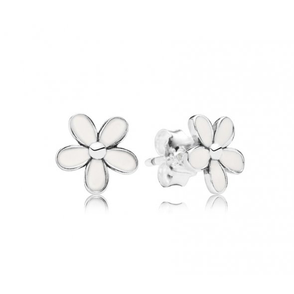Pandora Daisy Flower Stud Earrings 