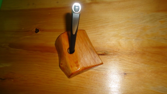 Pen holder Alder wood Office pen holder- ready to ship