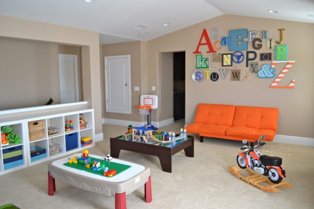 Playroom ideas - alphabet wall
