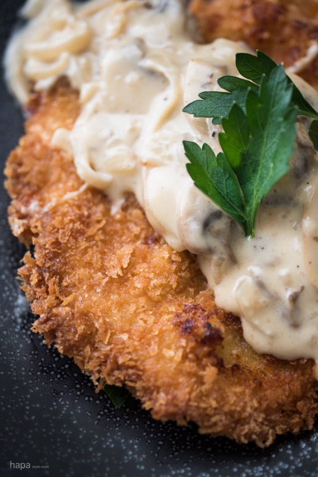 Pork Schnitzel with Mushroom Gravy  - Image 2