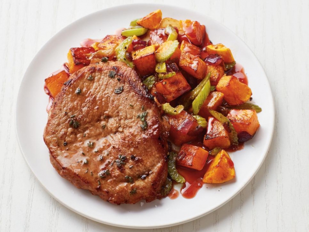 Pork with Sweet-and-Sour Squash