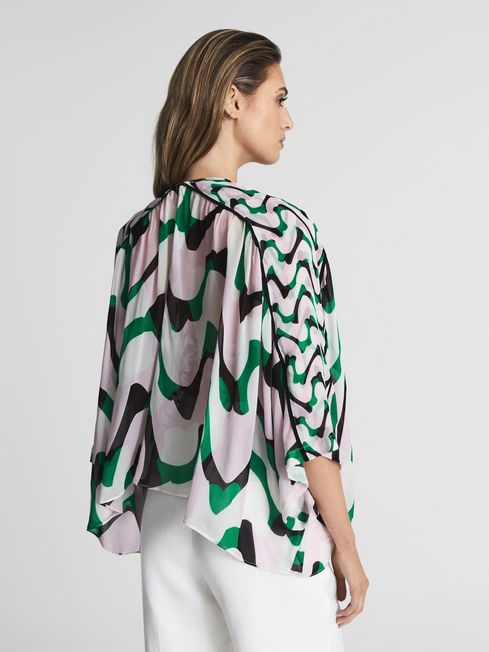 Printed Resort Shawl Top - Image 3