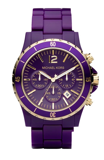 Purple Michael Kors watch - FaveThing.com