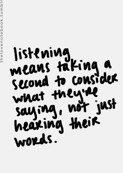 Quote on listening
