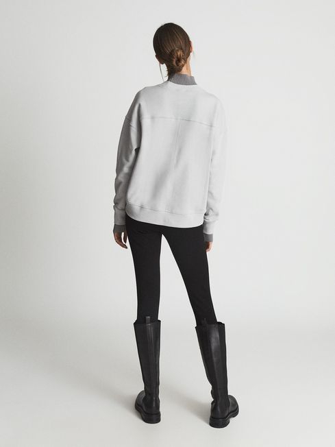 Rib Trim Cotton Jersey Sweatshirt - Image 2