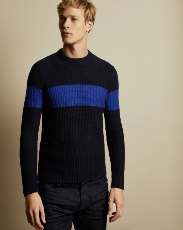 Ribbed Striped Sweater - Image 3