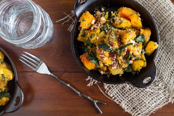 Roasted Butternut Squash with Kale and Almond Pecan Parmesan - Image 3