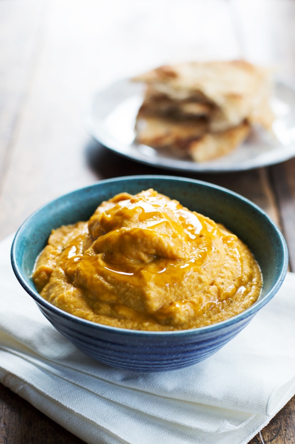 Roasted Garlic & Rosemary Pumpkin Hummus Recipe