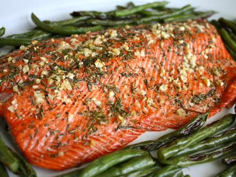 Rosemary and Garlic Roasted Salmon