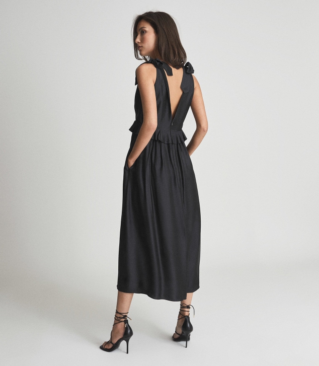 Silk Blend Midi Dress - Image 3