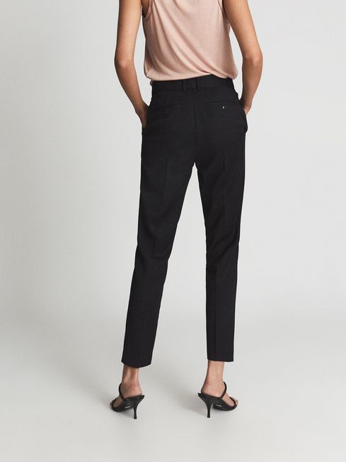 Slim Fit Wool Blend Tailored Trousers - Image 3