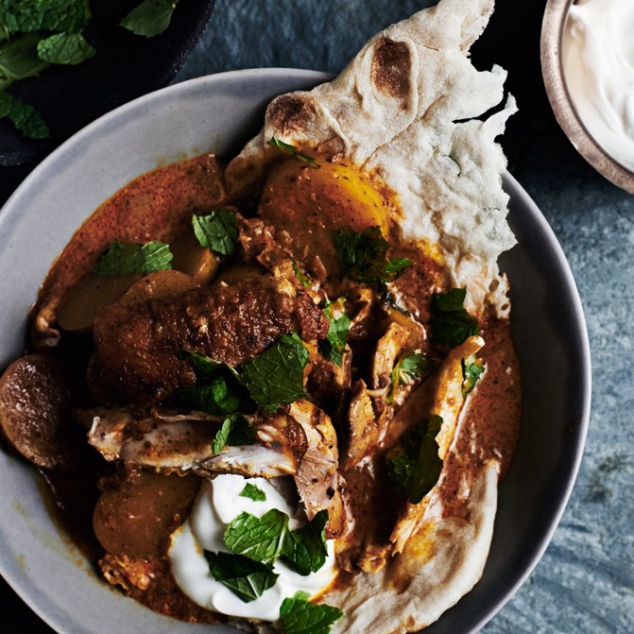SlowCooker Indian Spiced Chicken with Tomato and Cream