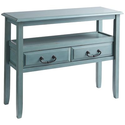 Smoke Blue Console Table