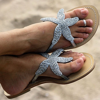 Starfish Beaded Sandal