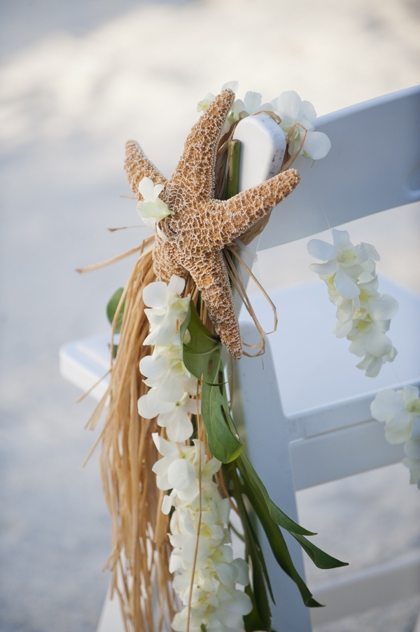 Starfish chair decoration