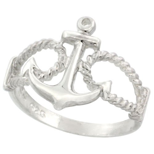 Stirling Silver Anchor Ring