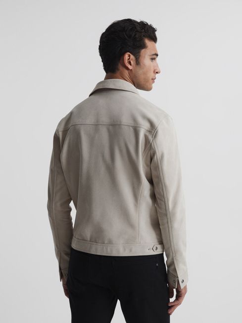 Suede Trucker Jacket - Image 3