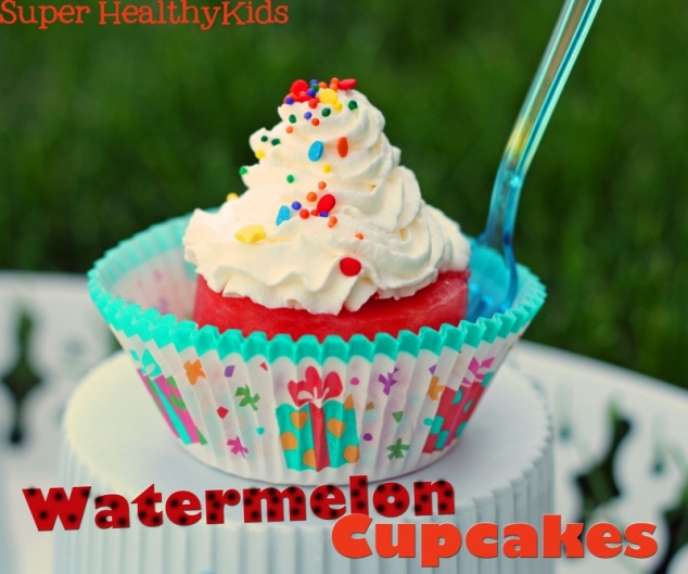 Sugar Free Watermelon Cupcakes