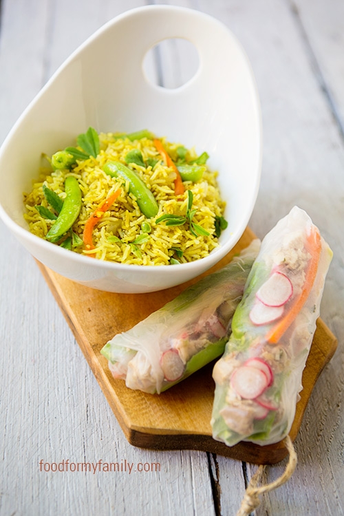Thai Yellow Curry Coconut Rice with Vegetables