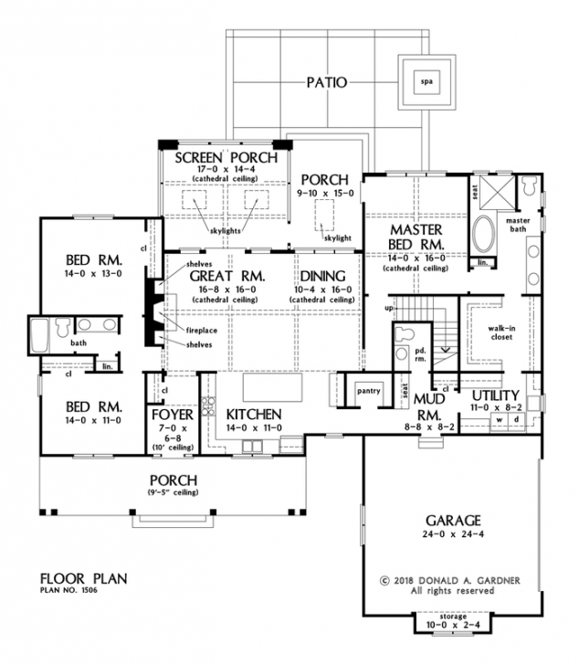 The Ashbry House Plan by Donald A. Gardner - Image 3