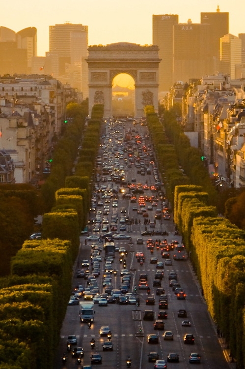 The Avenue des Champs-Élysées, Paris, France