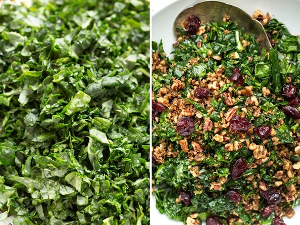 The Best Shredded Kale Salad with Pecan Parmesan and Cranberries - Image 3