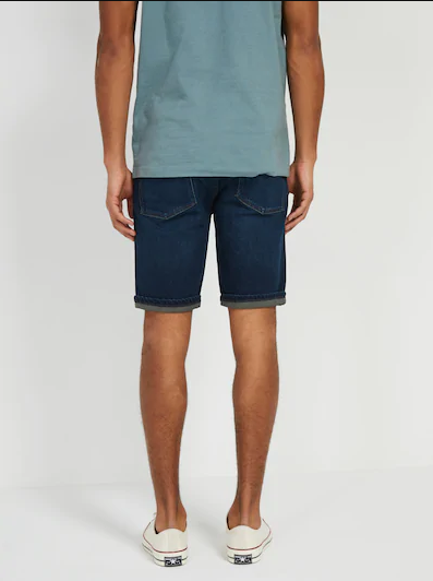 The Dylan Stretch Jean Shorts in Vintage Blue - Image 3