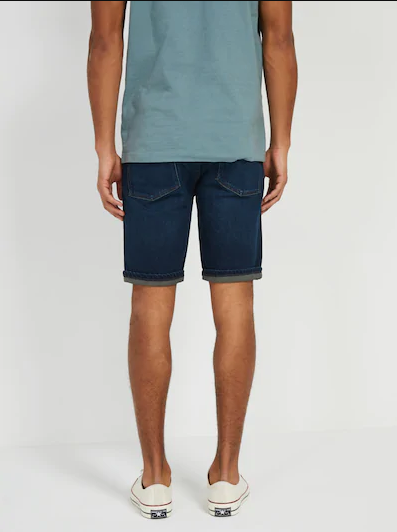 The Dylan Stretch Jean Shorts in Vintage Blue - FaveThing.com