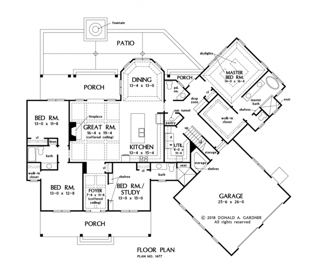 The Leslie Modern Farmhouse Plan by Donald A. Gardner - Image 3