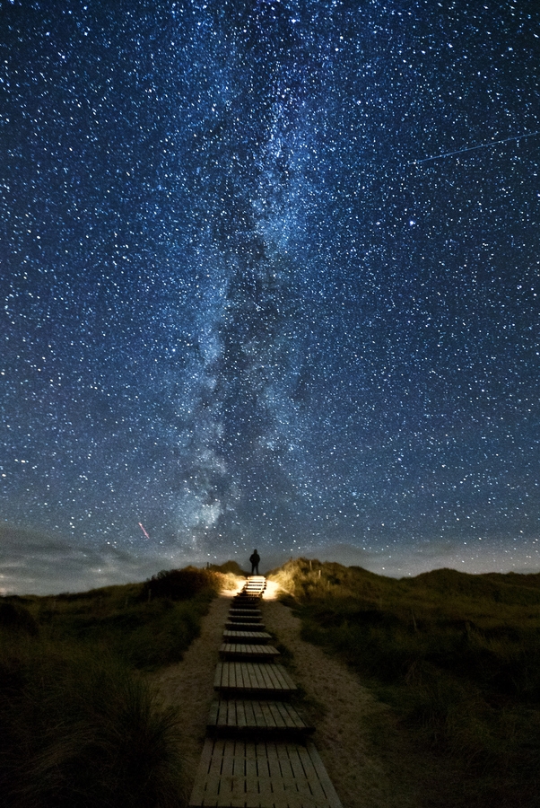 The milky way, shot on the island Sylt, North Sea coast.