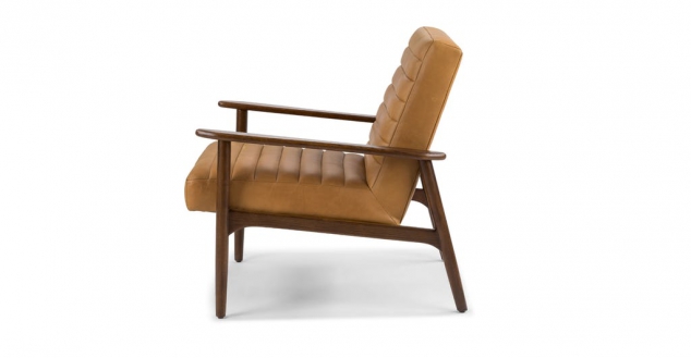Thetis Mid-Century Modern Leather Chair from Article - Image 3
