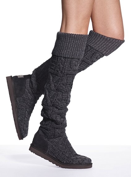 over the knee black uggs
