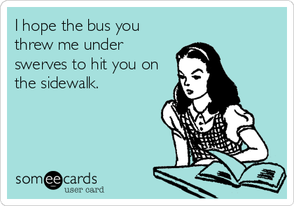 Under the bus humour