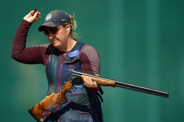  USA's Kim Rhode wins Olympic skeet shooting Gold medal with record performance 