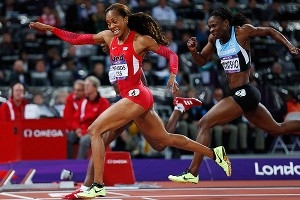 USA's Sanya Richards-Ross wins Gold Medal