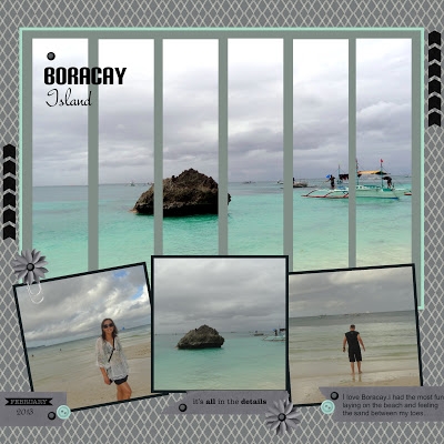 Vacation scrapbook pages